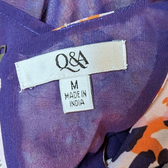 NWT Q & A ANIMAL PRINT RACER BACK CASUAL TOP - medium - Picture 7 of 7